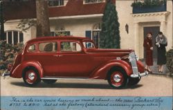 1937 Packard Six Advertisement Postcard