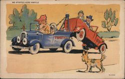 Towing - We Stopped Here Awhile Postcard