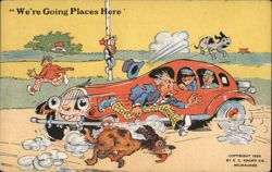 We're Going Places Here Postcard