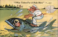 I Was Taken For A Ride Here Postcard