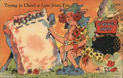 Trying to Chisel a Line from You - Cave Inn Postcard