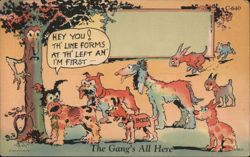 The Gang's All Here Postcard