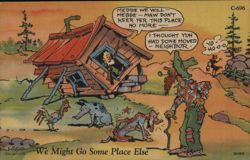 Hillbilly Comic - We Might Go Some Place Else Postcard