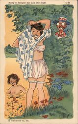 Many a Snooper has Lost His Sight Postcard