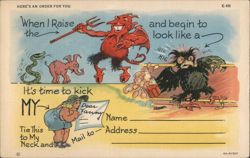 Here's an Order for You Postcard