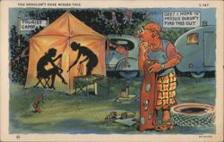 Tourist Camp Voyeur Postcard