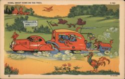 Home Sweet Home on the Trail Postcard