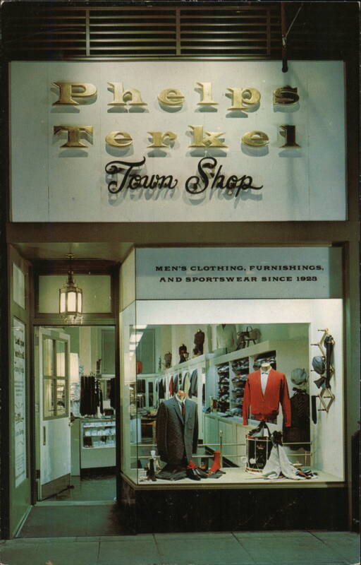 Phelps Terkel Town Shop, Men's Clothing, Los Angeles California