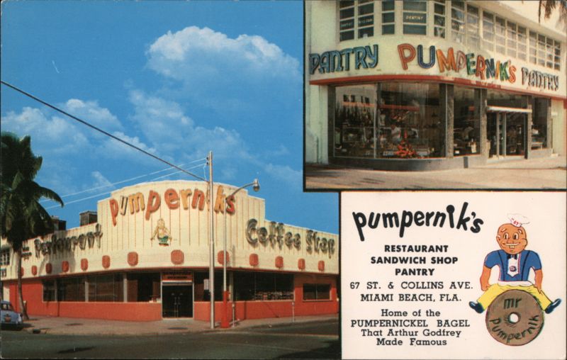 Pumperniks Restaurant Sandwich Shop Pantry Miami Beach Florida