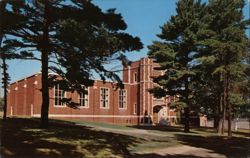 Russell Hall, Gorham State Teachers College, Auditorium and Gymnasium Postcard