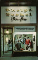 Phelps Terkel Town Shop, Men's Clothing, Los Angeles Postcard