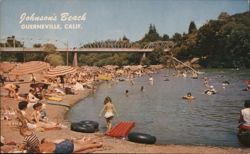 Johnson's Beach, Guerneville, CA Postcard