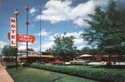 Town House Motel, Belleville, Illinois Postcard
