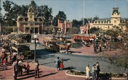 Town Square, Disneyland Postcard