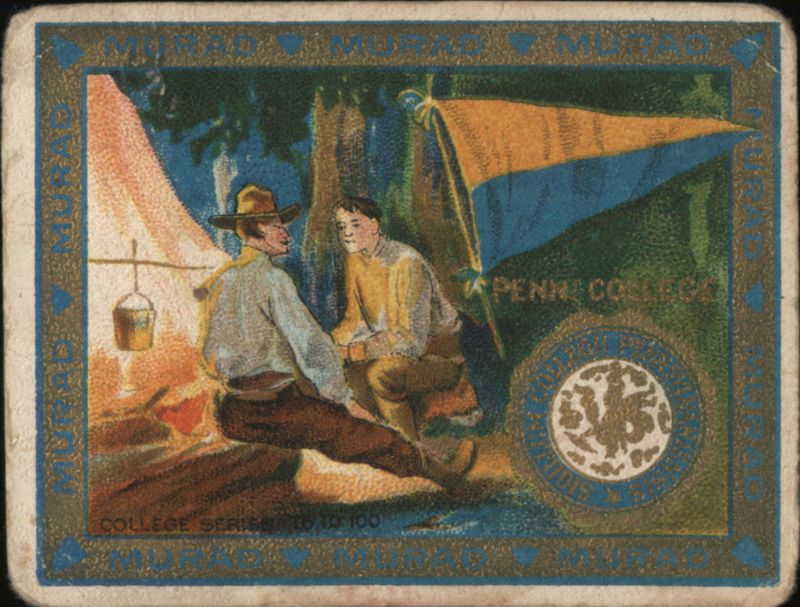Penn College, Campfire Scene Cigarette Cards