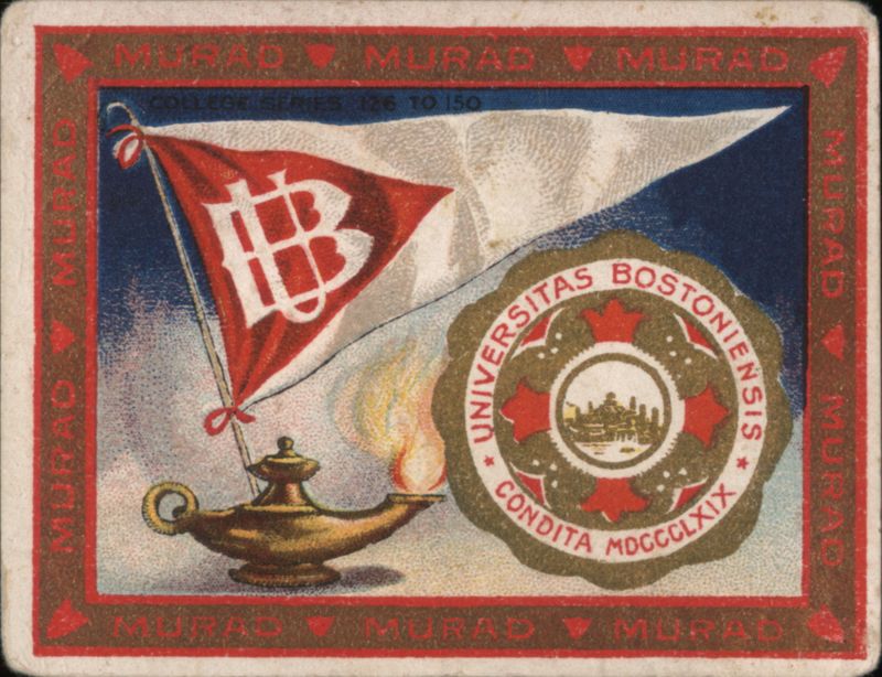 Boston University College Series Pennant, Seal, and Lamp