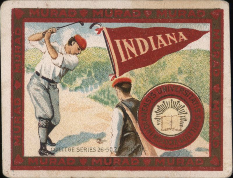 Indiana University Golfer, College Series Cigarette Cards