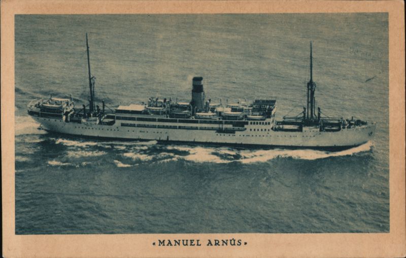 Manuel Arnús Passenger Cargo Ship at Sea Boats, Ships