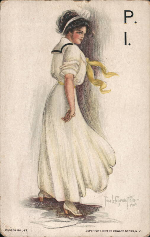 P.I. College Girl in Sailor Outfit, 1909 Pearle Eugenia Fidler