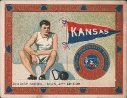 Kansas University Track and Field Athlete Cigarette Card