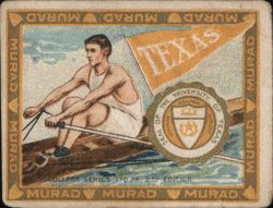 University of Texas Rower Cigarette Card