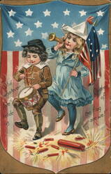 Children of the Flag - Patriotic 4th of July Postcard
