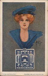 US Naval Academy College Seal Postcard