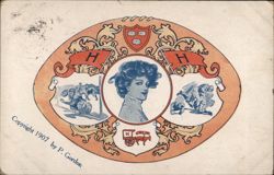 Harvard Football Postcard Postcard