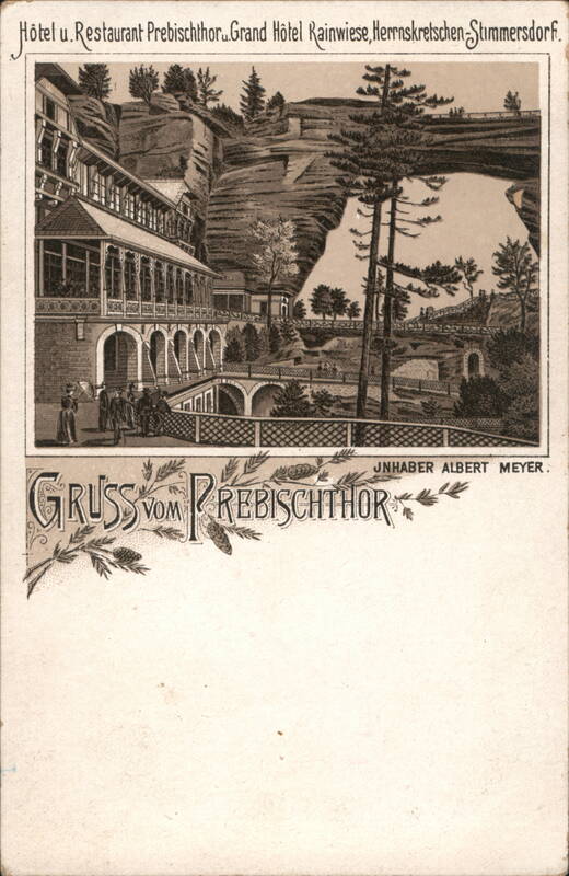 Hotel u. Restaurant Prebischthor, Grand Hotel Rainwiese, Herrnkretschen-Stummersdorf