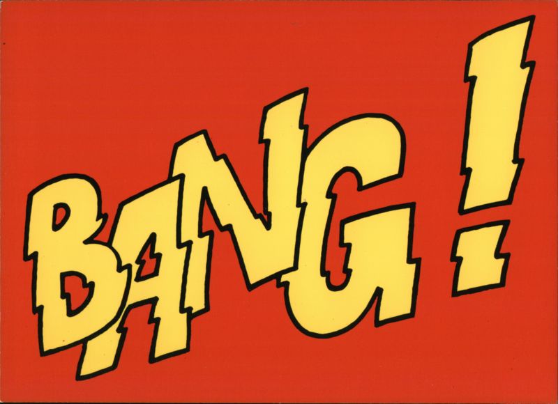 Pow! Comic Book Style Postcard Comic, Funny