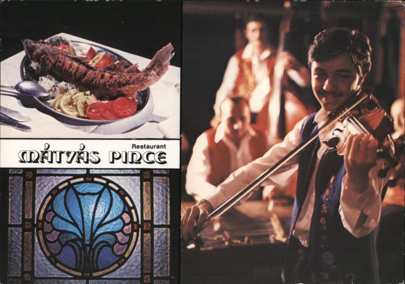 Restaurant Mátyás Pince, Budapest Hungary Kánya Kálmán