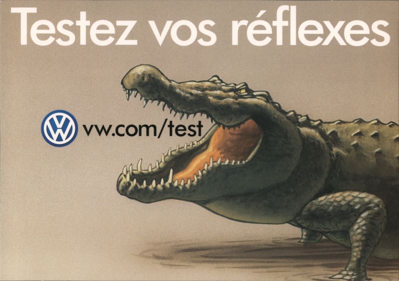 Testez vos réflexes - Volkswagen Crocodile Rack Cards