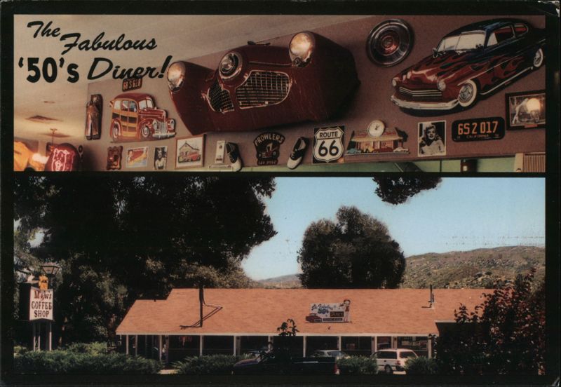 Majors Coffee Shop, '50s Diner, Pine Valley CA California