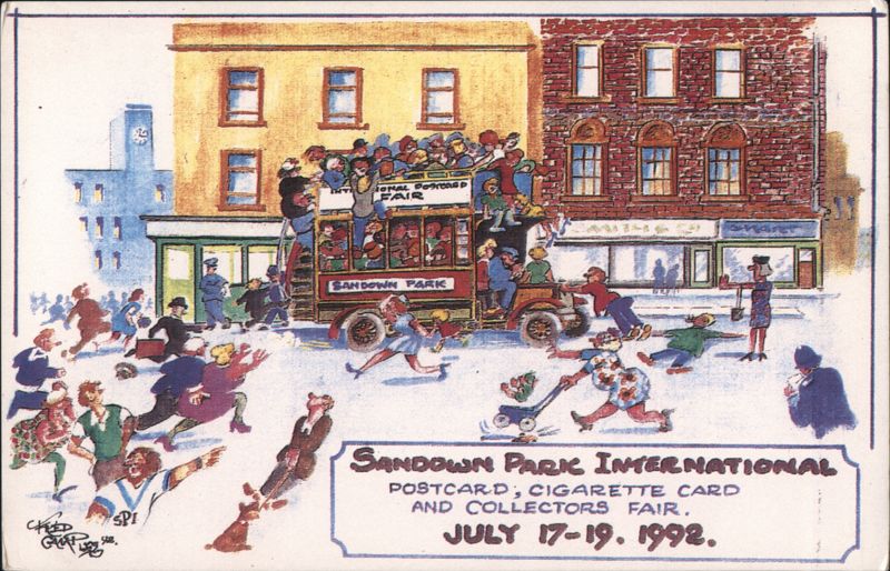 Sandown Park International Postcard, Cigarette Card and Collectors Fair