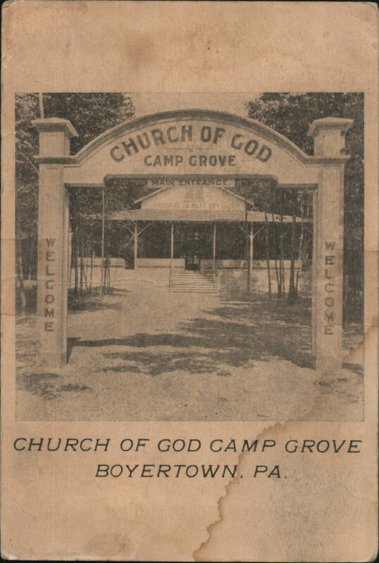 Church of God Camp Grove Main Entrance Boyertown Pennsylvania