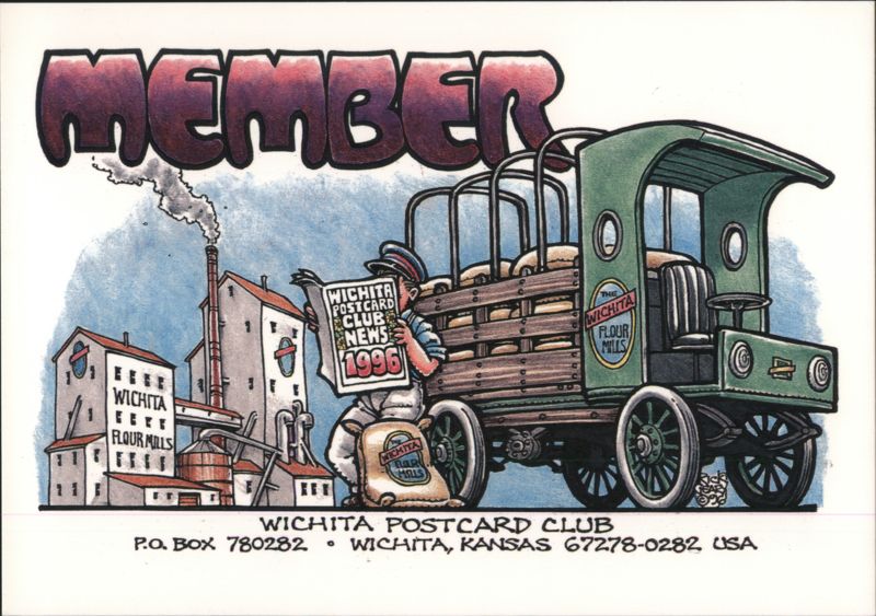 Wichita Postcard Club Member 1996 Kansas Post Card Clubs, Collecting, Deltiology