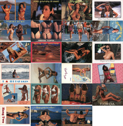 Set of 23: Swimsuit, Pinup, Nude Postcards Postcard