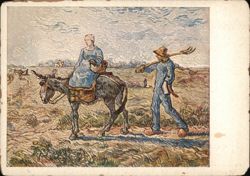 Van Gogh - Returning from the Fields Postcard