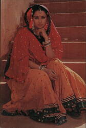 Poonam Dhillon - Indian Actress Bollywood Postcard