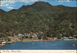 Bird's-Eye View of Pago Pago, Island of Tutuila Postcard