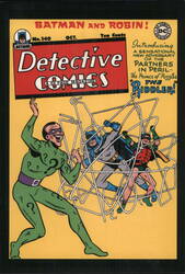 Batman and Robin in Peril - The Riddler! Postcard