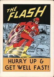 The Flash: Hurry Up & Get Well Fast! Postcard