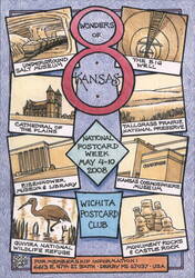 8 Wonders of Kansas - National Postcard Week Derby, KS Post Card Clubs, Collecting, Deltiology