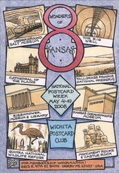 8 Wonders of Kansas - National Postcard Week Postcard
