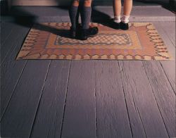 Visitors Painted Tassel Floorcloth Postcard