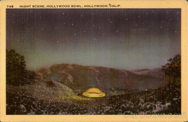 Night Scene, Hollywood Bowl California