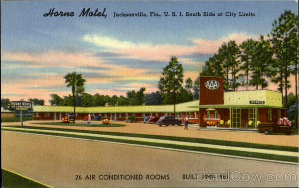 Horne Motel, U.S. 1, South Side At City Limits Jacksonville Florida