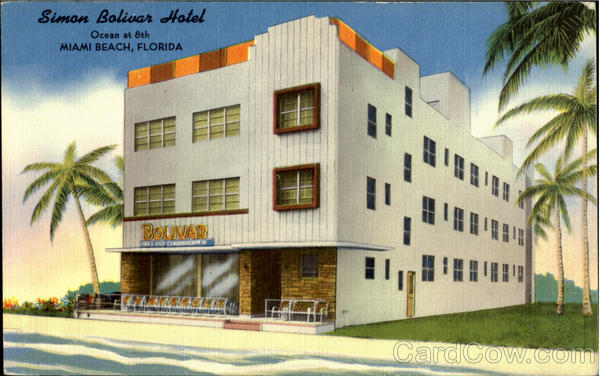 Simon Boliver Hotel, On The Ocean At 8th Street Miami Beach Florida