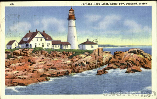 Portland Head Light,Casco Bay Portland Harbor Maine