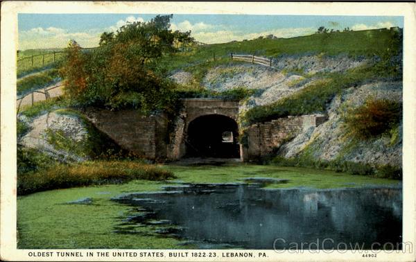 Oldest Tunnel In The United States,Built 1822-23 Lebanon Pennsylvania
